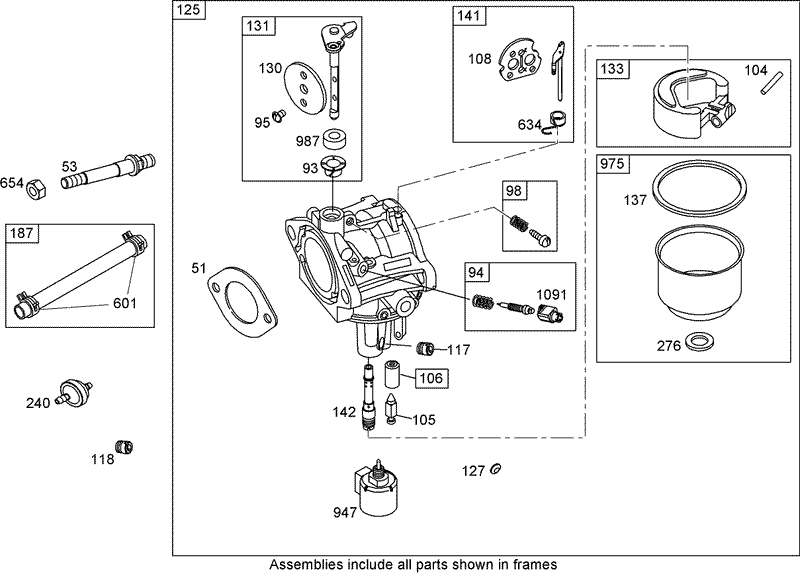Carburetor Assembly Keihin Briggs and Stratton 31A707 0116 E1