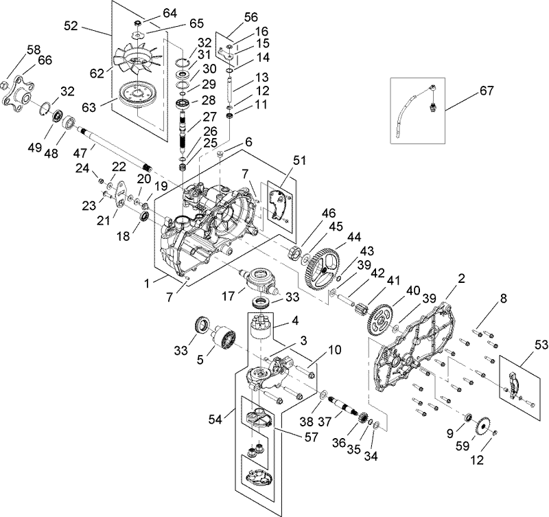 LH Hydro Transaxle Assembly No 112 4760