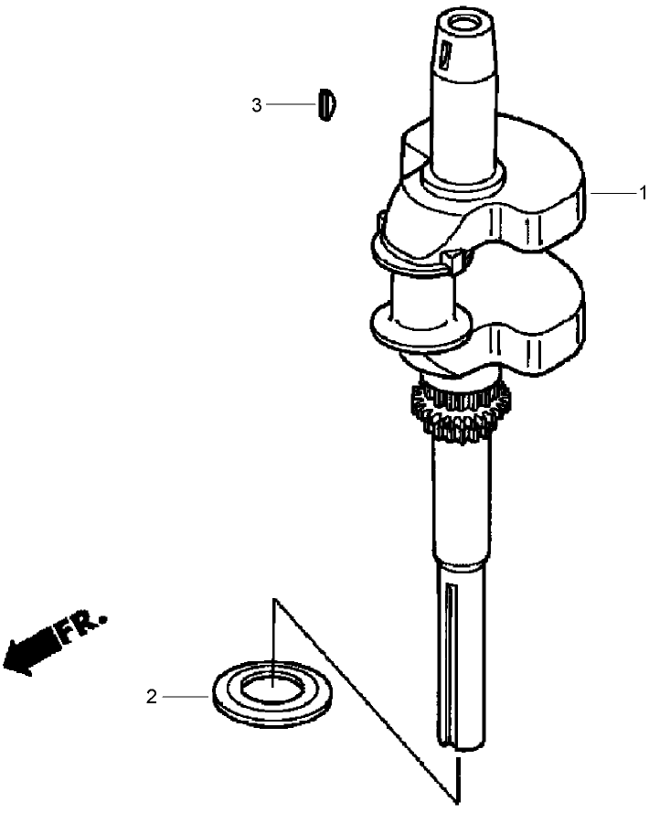 Crankshaft Assembly Honda GXV530 EXA2