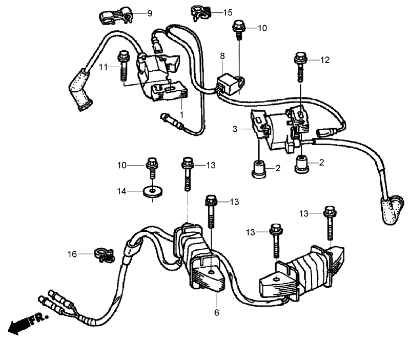 Ignition Coil Assembly Honda GXV530 EXA2