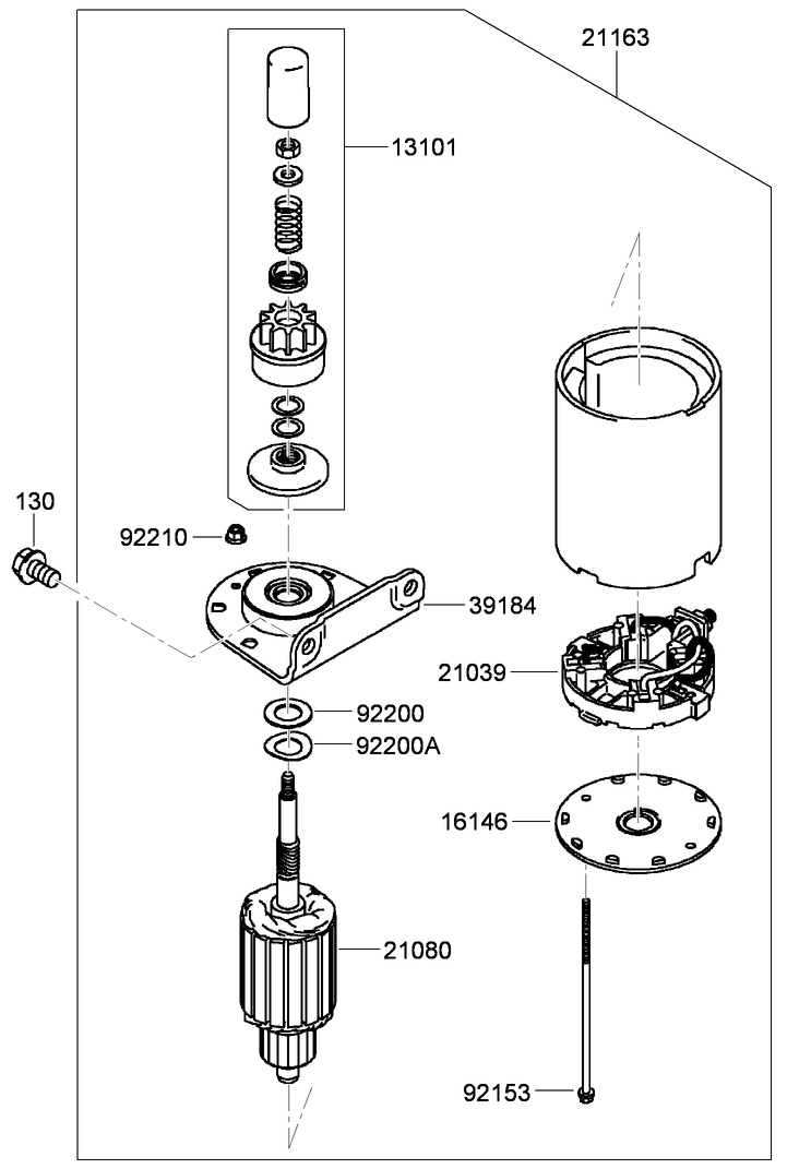Starter Assembly Kawasaki FH541V CS50
