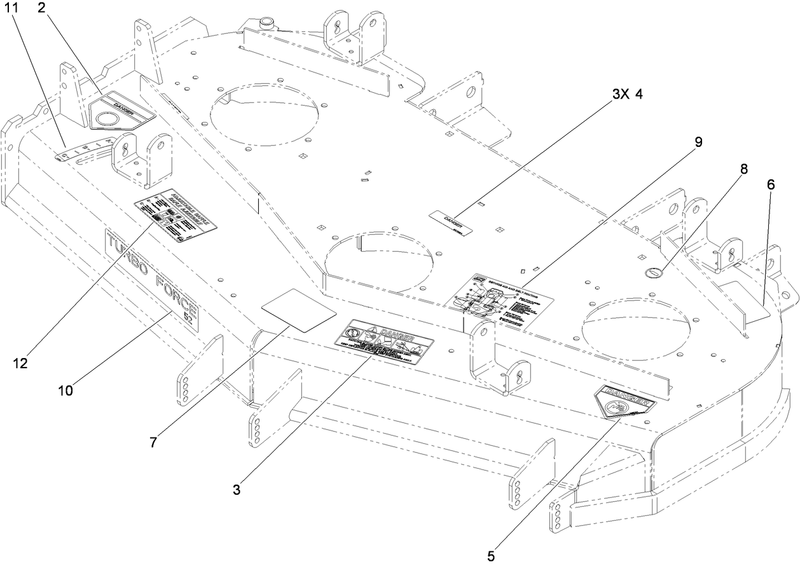 Deck Decal Assembly No 119 4211
