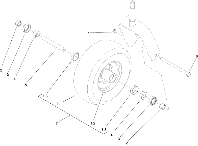 Caster Wheel Assembly No 1 634662