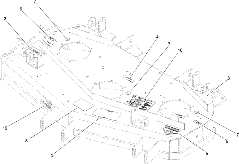 Deck Decal Assembly No 114 1515