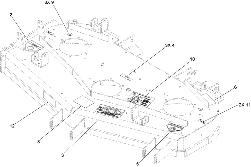 Deck Decal Assembly No 114 4450