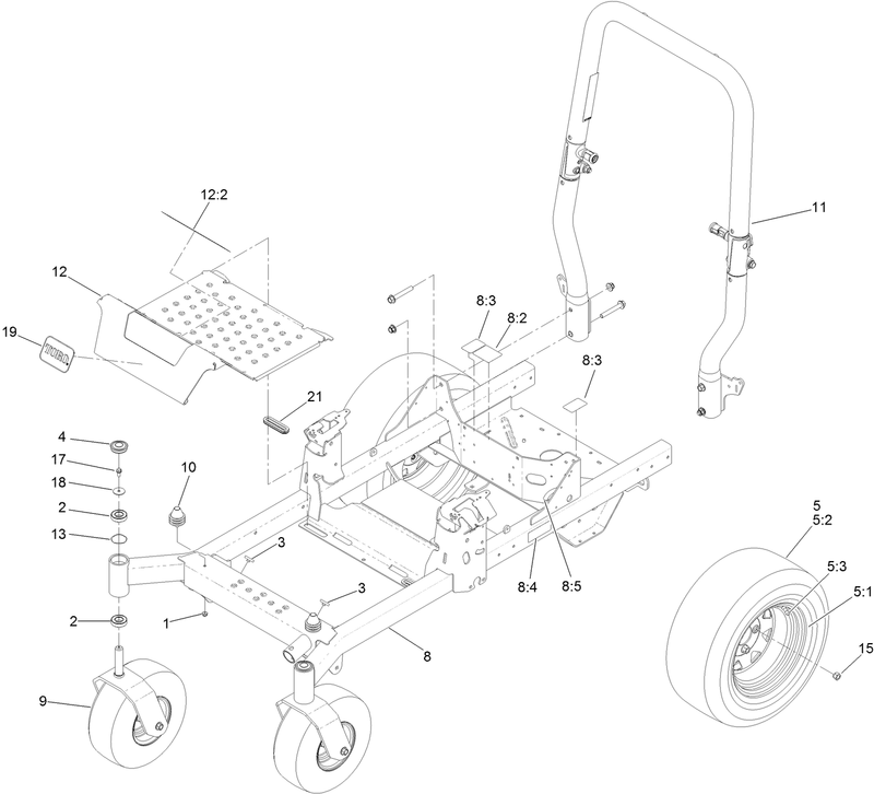 Frame and Roll Over Protection System Assembly