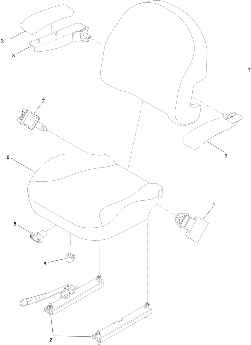 Seat Assembly No 130 0801