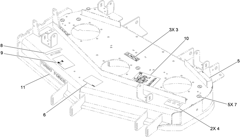 Deck Decal Assembly No 114 4454