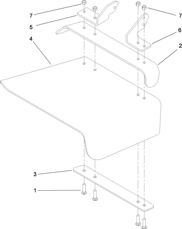 Rubber Deflector Assembly No 108 2792