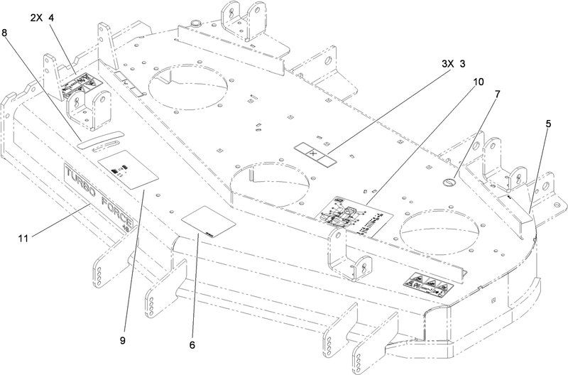 Deck Decal Assembly No 119 4227