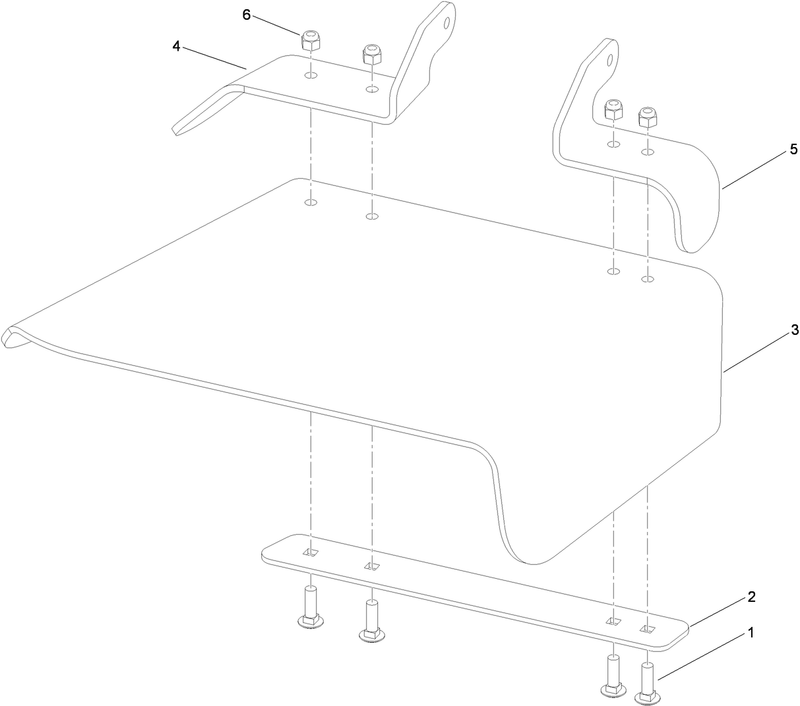 Rubber Deflector Assembly No 108 7770
