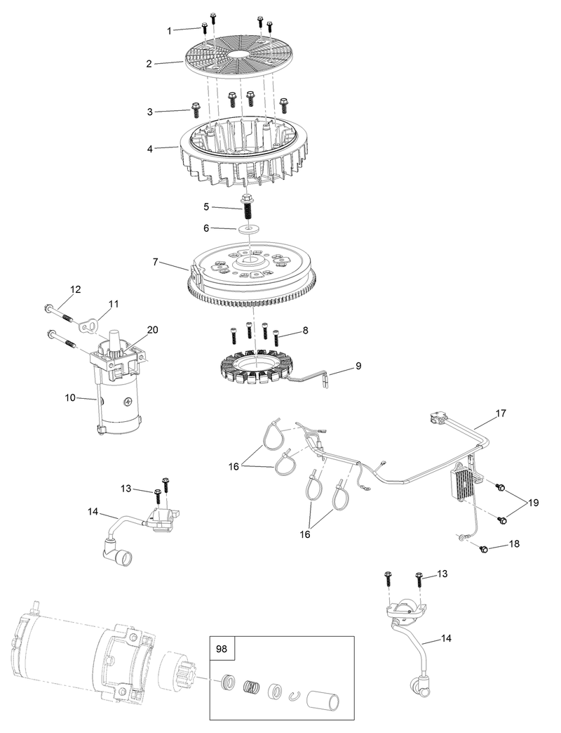 Ignition and Electrical Assembly