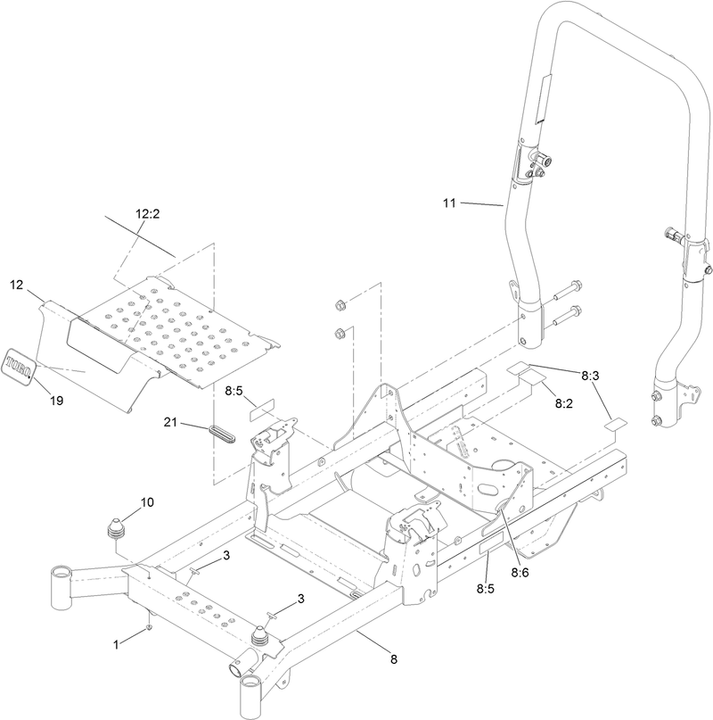 Frame and Roll Over Protection System Assembly