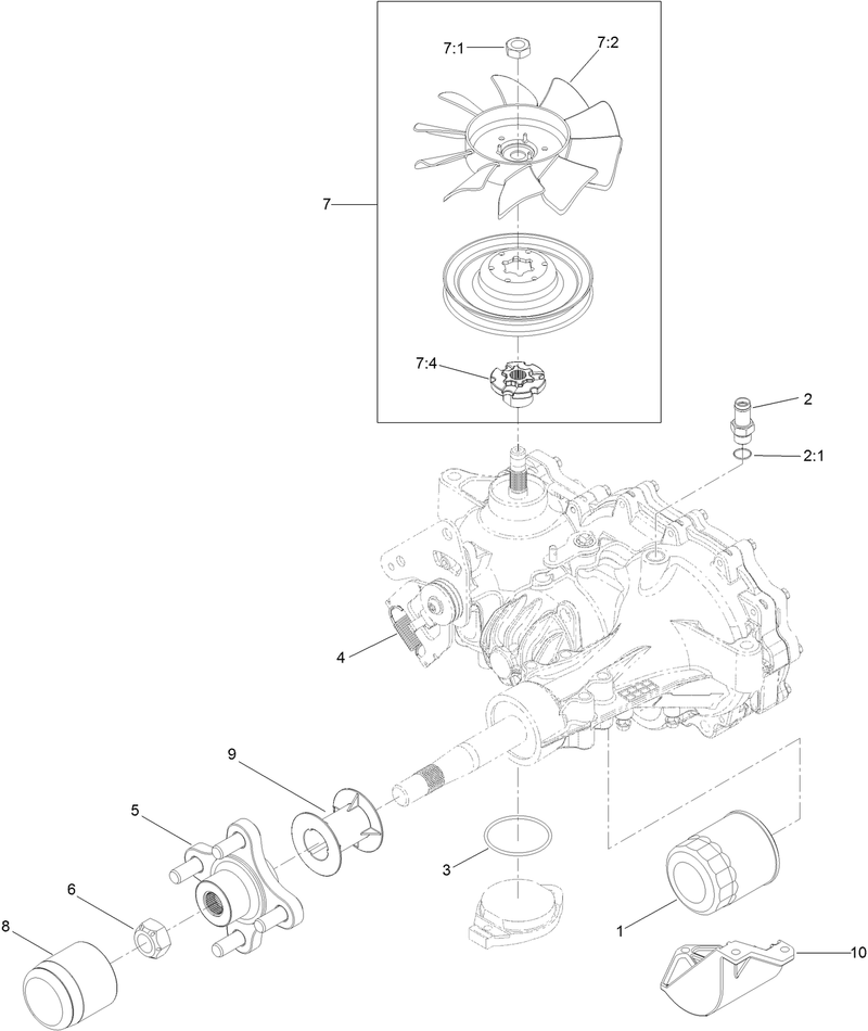 LH Transaxle Assembly No 135 0140