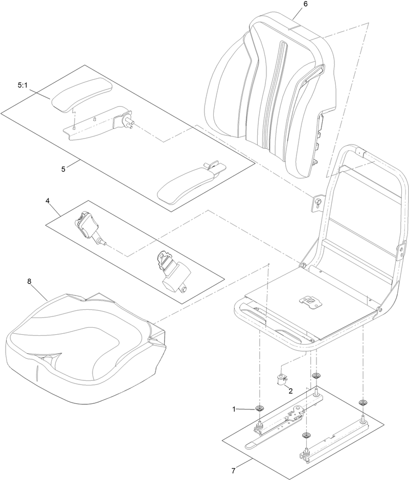 Seat Assembly No 135 3443