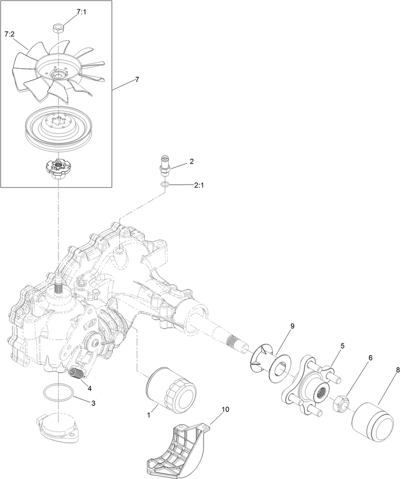 LH Transaxle Assembly No 126 4882