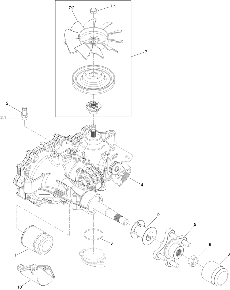 LH Transaxle Assembly No 126 4883