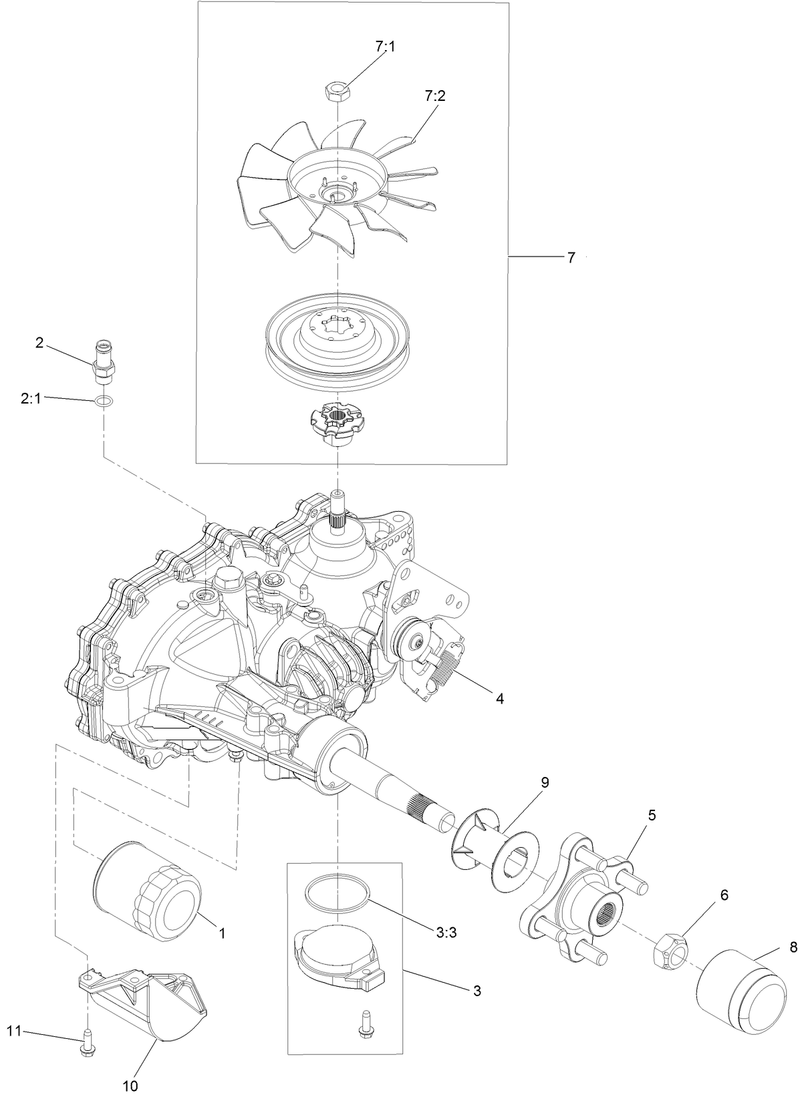 RH Transaxle Assembly No 126 4883