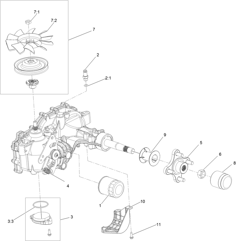 LH Transaxle Assembly No 126 4882