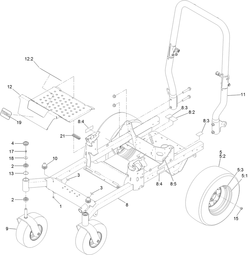 Frame Roll Over Protection System and Wheel Assembly