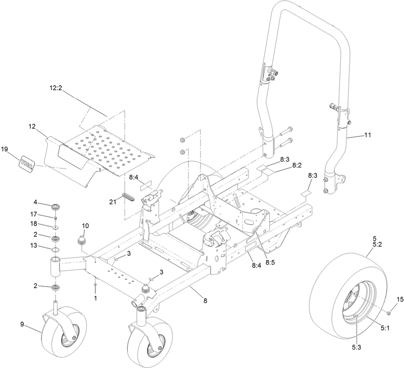 Frame Roll Over Protection System and Wheel Assembly