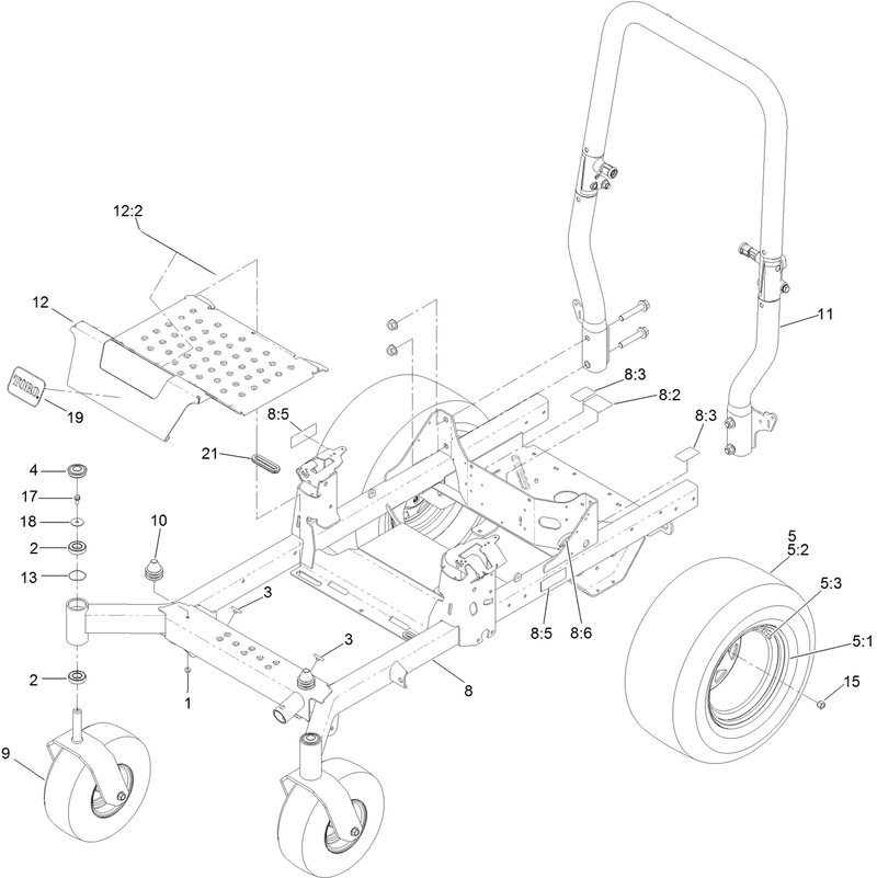 Frame Roll Over Protection System and Wheel Assembly