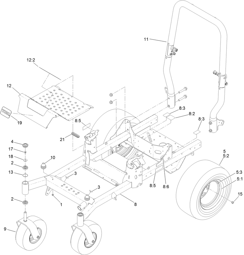 Frame Roll Over Protection System and Wheel Assembly