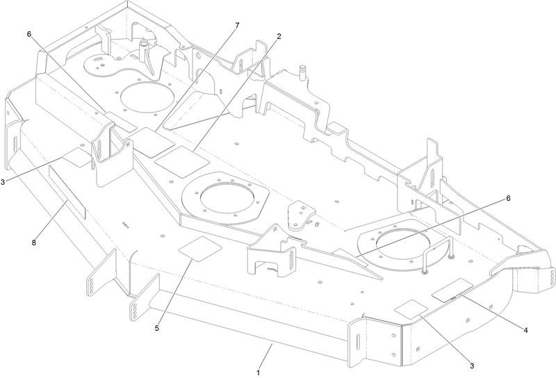 Deck Decal Assembly No 126 8924