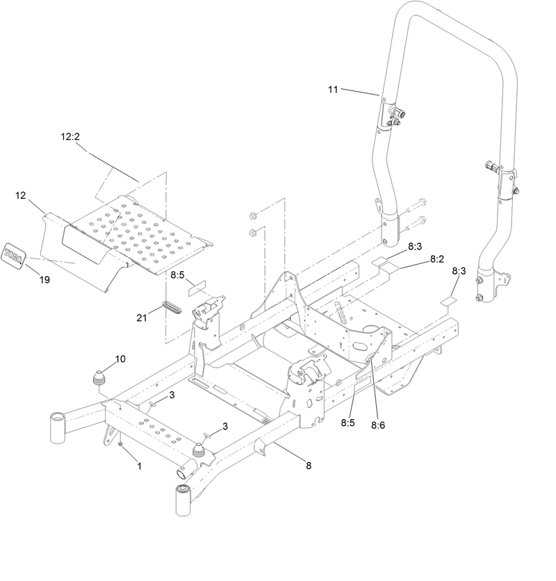 Frame and Roll Over Protection System Assembly