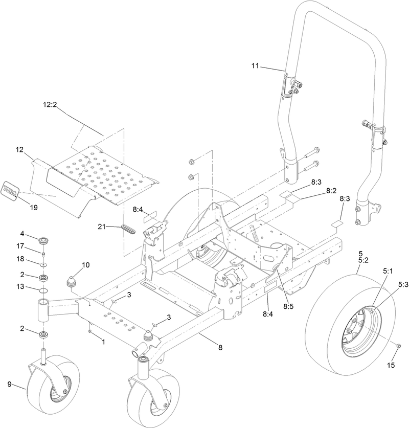 Frame Roll Over Protection System and Wheel Assembly