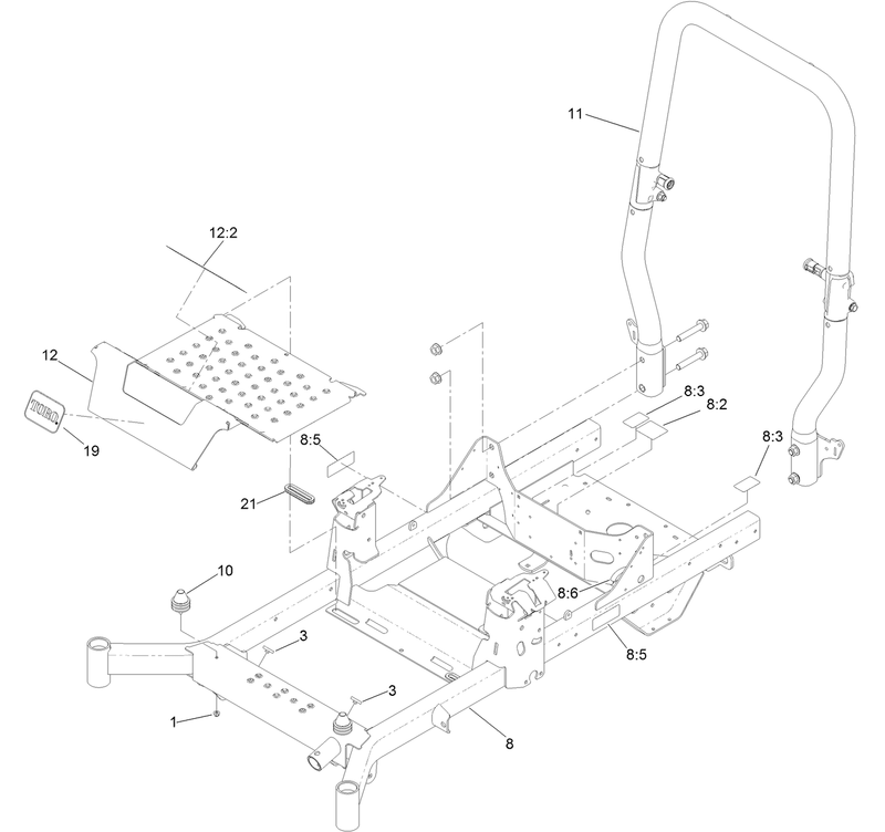 Frame and Roll Over Protection System Assembly