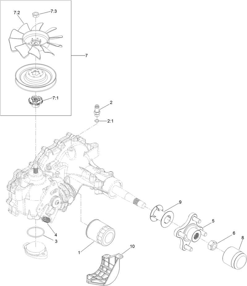 LH Transaxle Assembly No 126 2883