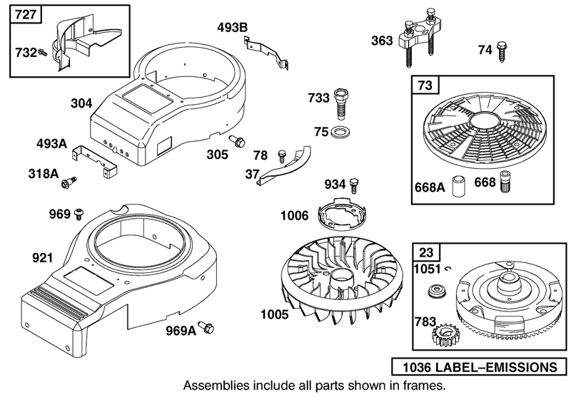 Blower Housing Assembly Briggs And Stratton 311777 0117 E1