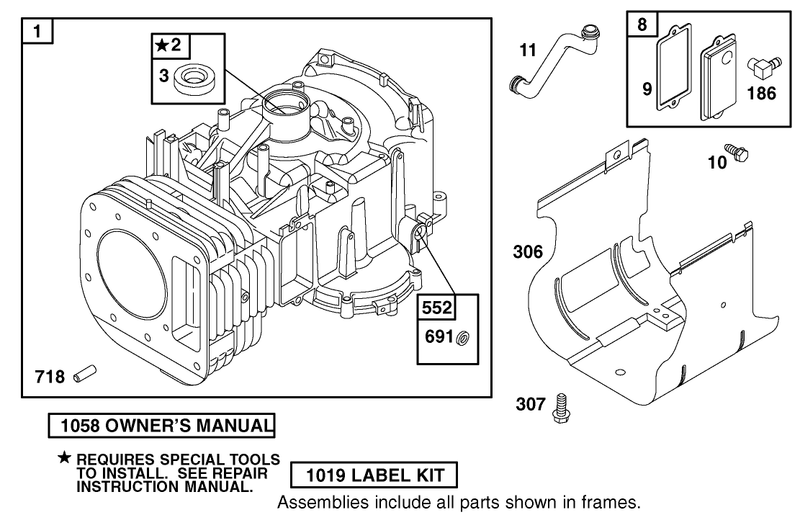 Cylinder Assembly Briggs And Stratton 311777 0117 E1