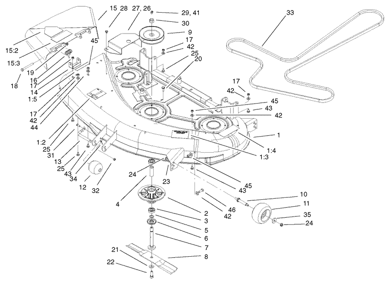 44in Deck Assembly