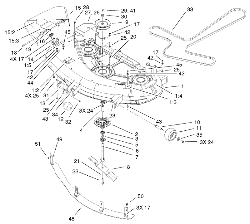 44in Deck Assembly