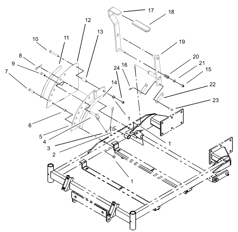 Height of Cut Handle and Plate Assembly