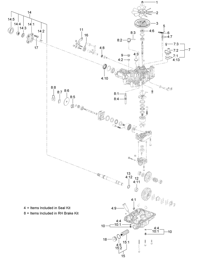 LH Transaxle Assembly No 136 4101