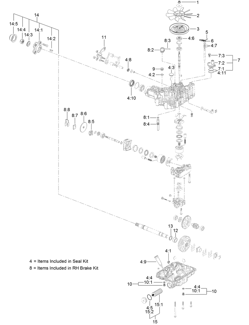 LH Transaxle Assembly No 136 4101