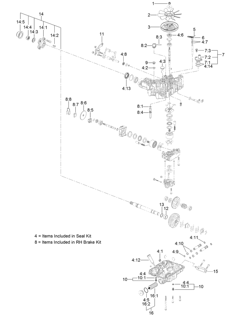 LH Transaxle Assembly No 136 4103