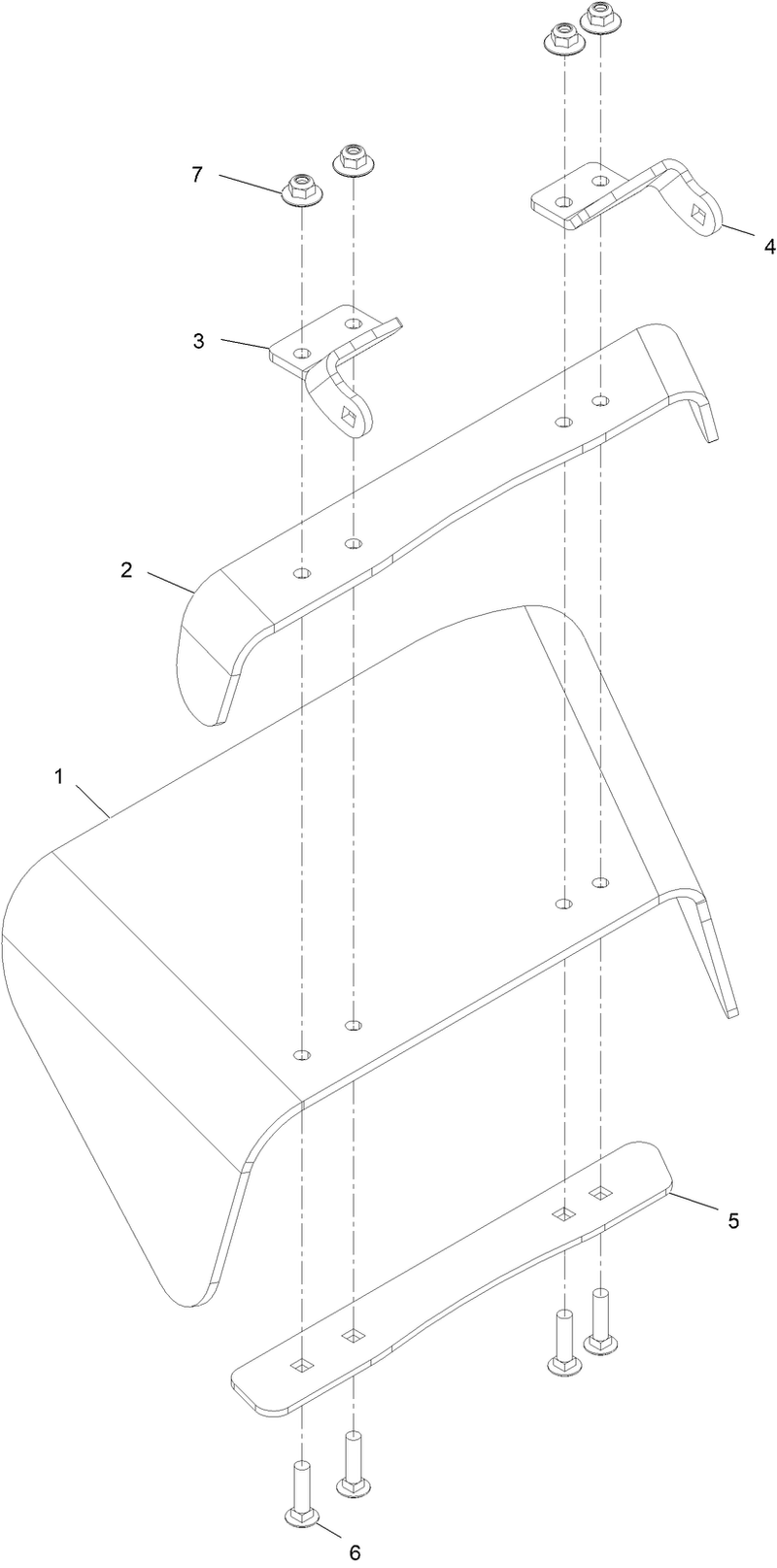 Rubber Deflector Assembly No 142 6489