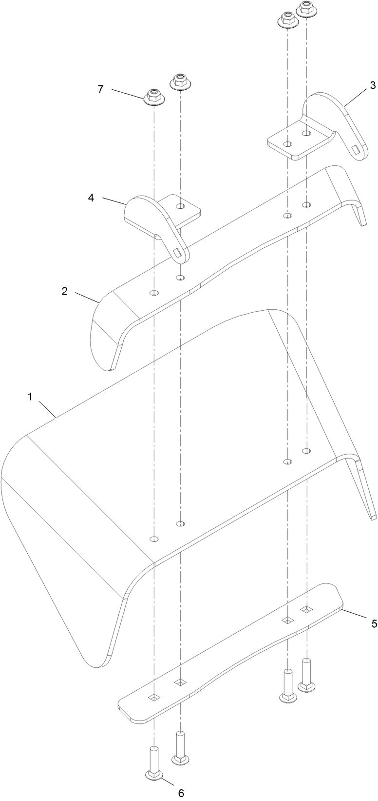Rubber Deflector Assembly No 135 2160