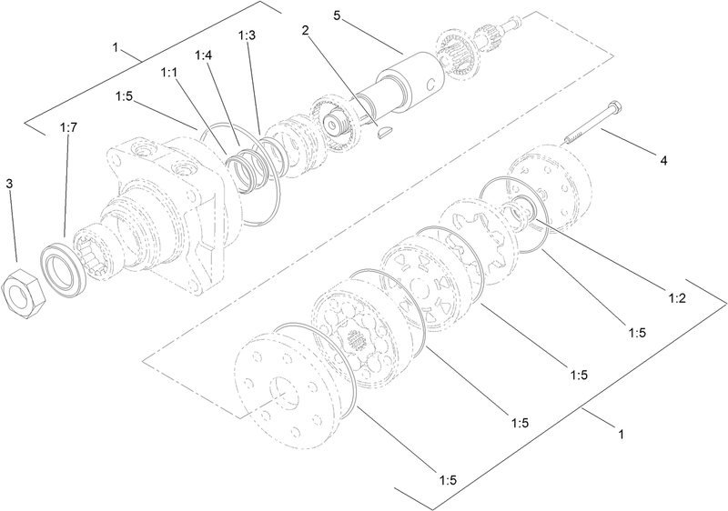 Hydraulic Motor Assembly 104 1171