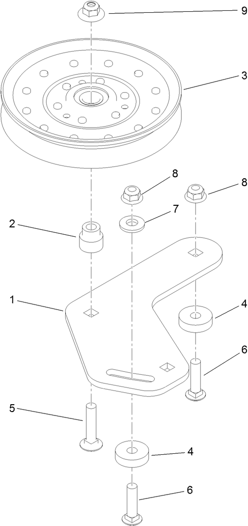 Left Hand Idler Assembly No 121 5965