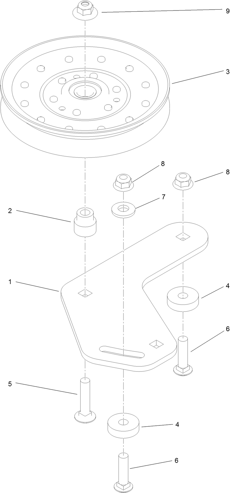 Left Hand Idler Assembly No 121 5965