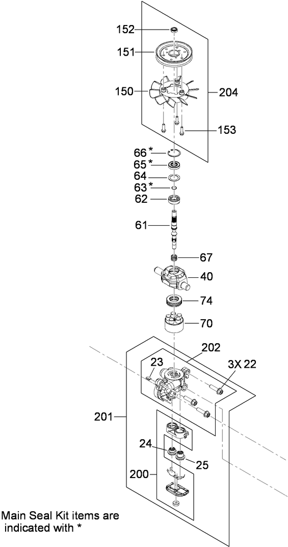 Center Section Transmission Assembly No 119 5386