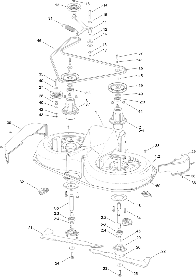 92cm Deck Assembly
