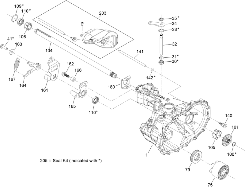 Main Housing Transmission Assembly No 121 0999