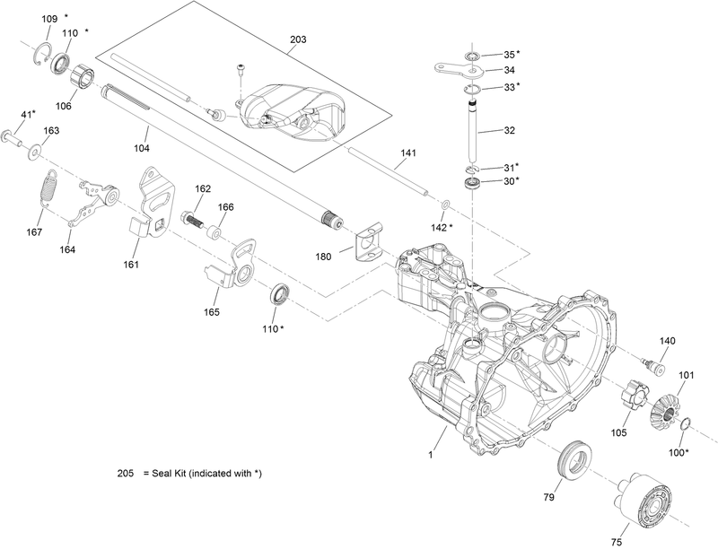 Main Housing Transmission Assembly No 121 0999