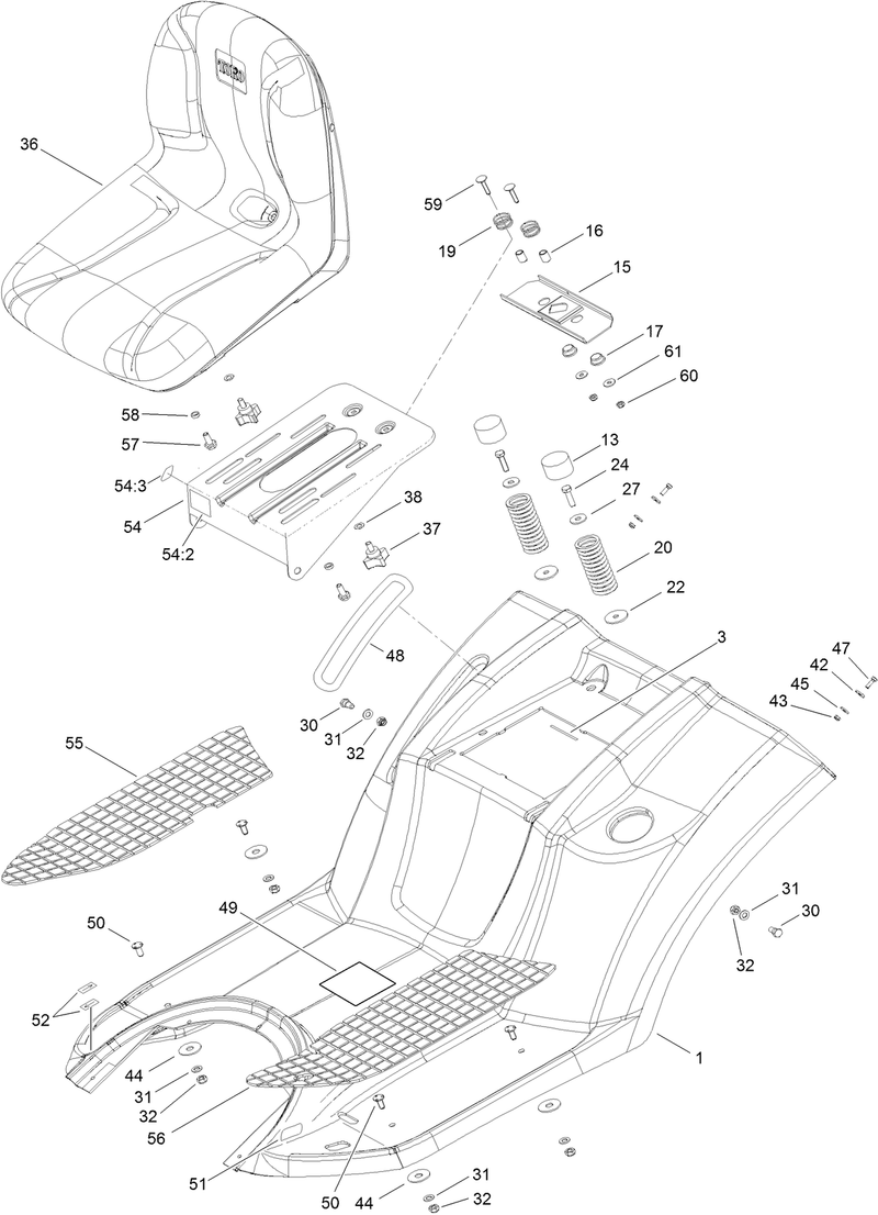 Seat and Body Fender Assembly